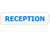 Sign PVC - Reception - 400x100mm