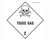 Label DG Non Flame Toxic Gas Class 2 Perment Vinyl 250x250mm