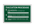 Sign ACM - Evacuation Procedure - 450x300mm