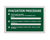 Sign ACM - Evacuation Procedure - 450x300mm