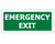 Sign PVC - Emergency Exit - 450x200mm
