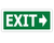 Sign PVC - Exit Arrow - 450x200mm