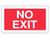 Sign ACM - No Exit - 340x200mm