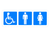 Sign ACM - Unisex Disabled Toilets - 200x150mm
