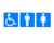 Sign ACM - Unisex Disabled Toilets - 200x150mm