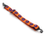 Prochoice Hard Hat Chin Strap Orange/Blue 5/Pk 1000/Ctn