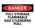 Sign ACM - Custom Flammable Gas Cylinders Empty ACM - 450x30