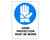 Sign ACM - Hand Protection Must be Worn - 240x340mm