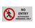 Sign ACM - No Entry Authorised Personnel Only - 450x200mm