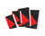 Notebook Hard Cover 200 Page - Black / Red - A5
