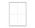 Label Laser 4 Per Sheet 100/Pk