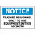 Sign PVC - Trained Personnel Only