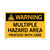 Sign PVC - Multiple Hazard - 480x600mm