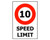 Speed Limit 10km ACM - 300x450mm