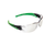 Cirrus Safety Glasses InOut Green Arms Clear Lens 12/Box