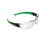 Cirrus Safety Glasses InOut Green Arms Clear Lens 12/Box