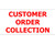 Sign Cust Order Collection MM - Red / White - 450x200mm