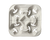 Moulded Fibre Four Cup Beverage Tray 12/Pk/Ctn