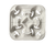 Moulded Fibre Four Cup Beverage Tray 12/Pk/Ctn