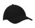 Black Cap Hvy Ctn W/Strap & Metal Buckle 4194