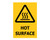S/A Label - Hot Surface 90x125mm