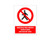 Sign Restricted Entry - 240x300mm