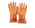 Armour Orange Crinkle Latex Gauntlet Gloves