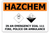 Sign ACM - Hazchem Class 6.1 & 8 - 600x400mm