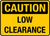Sign ACM - Low Clearance 1200x150mm