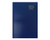 Hardcover Diary A5 Day to Page - Navy 2026