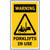 Sign Warning Forklifts In Use - 300x450mm