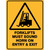 Sign ACM - Forklift Must Sound Horn 240x340mm