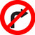 Sign - No Right Turn Arrow Reflective 750mm
