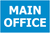 Sign ACM - Main Office - Blue/White - 1220x800mm