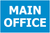 Sign ACM - Main Office - Blue/White - 1220x800mm