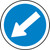 Sign ACM - Logistics Arrow - Blue/White - 400x150mm