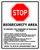 Sign ACM - Biosecurity - 600x480mm