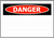 Sign PVC - Danger 450x300mm