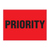 Label 148x210mm Ptd Priority Fluro Red 76C 500/Roll