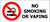 ACM No Smoking or Vaping Sign 75mm