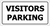 Sign ACM - Visitors Parking White/Blk 350x180mm