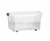 Rolling Organiser with Lid 26L Clear