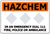 Site Entrance Hazchem – Customisable (3 Diamonds)