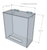 Acrylic Hairnet Dispenser Clear Cut with Lid - 225x105x255mm