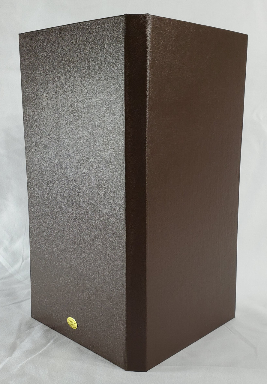 10 AMEX premium Large Hard CoverBrown GoldDouble Panel Check Presenters