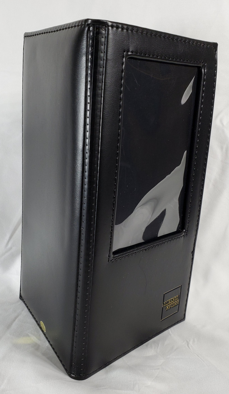 American Express Premium Restaurant Window Black Gold Double Panel