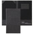 AMEX Premium Large Hard Cover-Black Silver - Double Panel Check Presenters