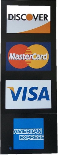 Visa/MC/Amex/Discover Decal - AdNet Payment Technologies