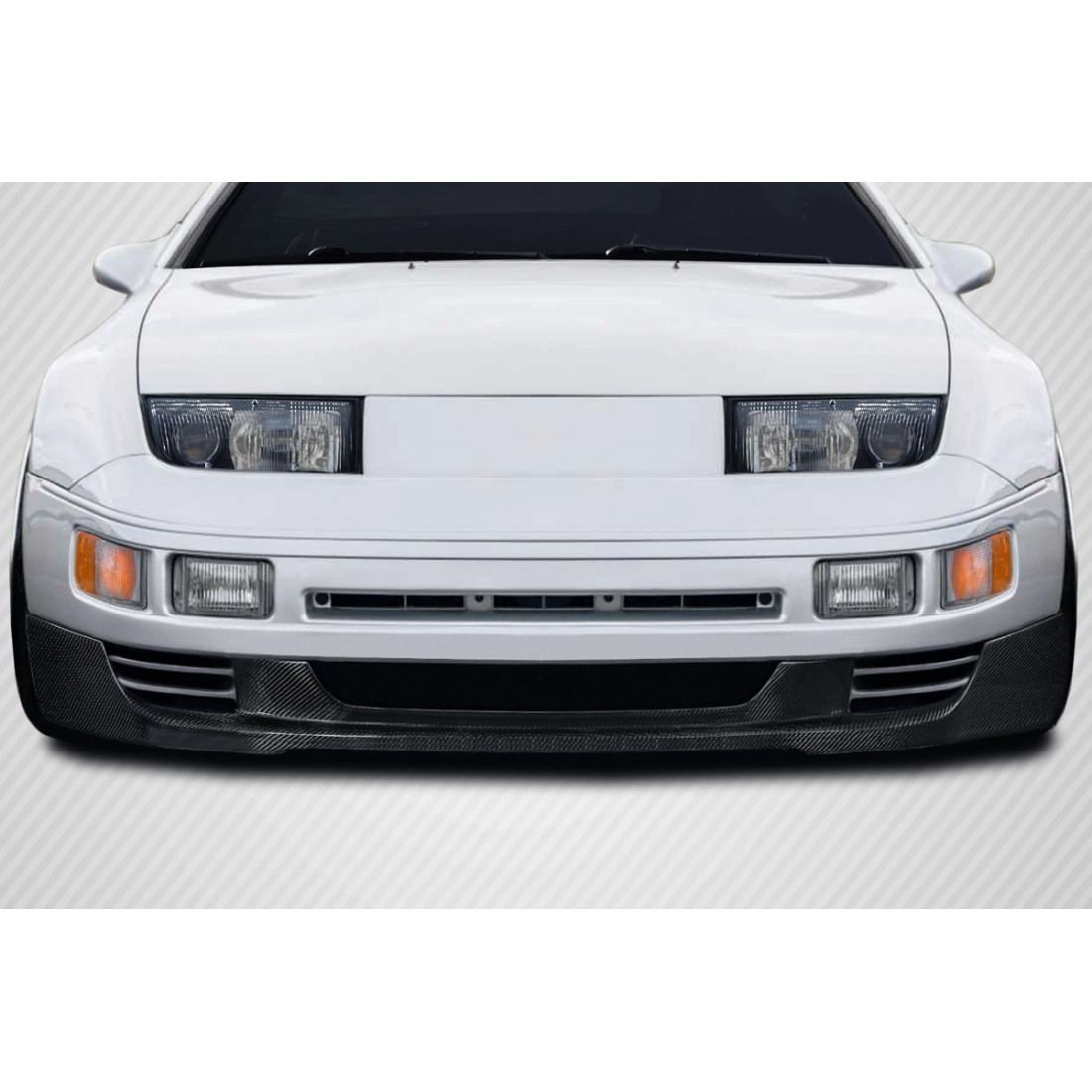90-96 Nissan 300ZX Z32 Turbo T Front Lip Spoiler Air Dam | Carbon