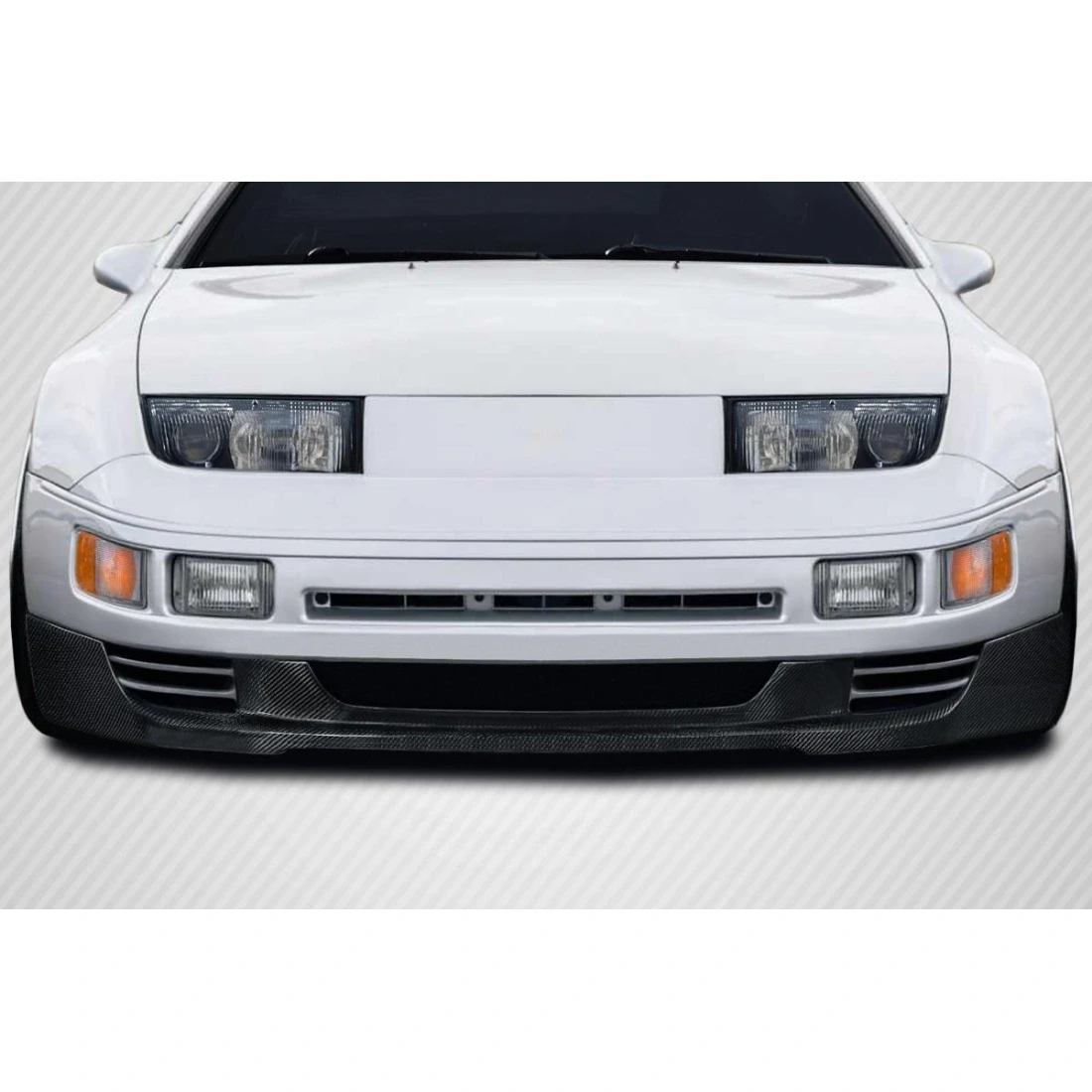 90-96 Nissan 300ZX Turbo T Carbon Fiber Front Lip | Carbon